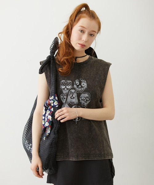 MILKFED.（ミルクフェド）の「PIGMENT DYED HEAVY METAL TANK TOP（タンクトップ・レディース・ブラック/オートミール/ネイビー・ONE SIZE）」の16枚目の写真