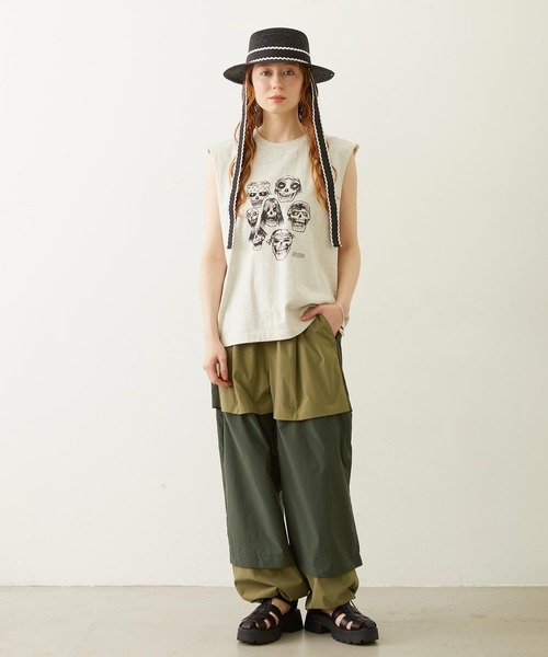 MILKFED.（ミルクフェド）の「PIGMENT DYED HEAVY METAL TANK TOP（タンクトップ・レディース・ブラック/オートミール/ネイビー・ONE SIZE）」の6枚目の写真