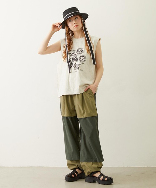 MILKFED.（ミルクフェド）の「PIGMENT DYED HEAVY METAL TANK TOP（タンクトップ・レディース・ブラック/オートミール/ネイビー・ONE SIZE）」の7枚目の写真