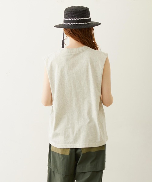 MILKFED.（ミルクフェド）の「PIGMENT DYED HEAVY METAL TANK TOP（タンクトップ・レディース・ブラック/オートミール/ネイビー・ONE SIZE）」の5枚目の写真