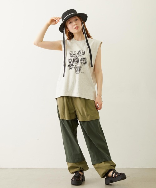 MILKFED.（ミルクフェド）の「PIGMENT DYED HEAVY METAL TANK TOP（タンクトップ・レディース・ブラック/オートミール/ネイビー・ONE SIZE）」の8枚目の写真