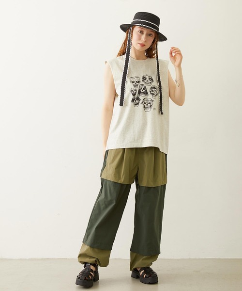MILKFED.（ミルクフェド）の「PIGMENT DYED HEAVY METAL TANK TOP（タンクトップ・レディース・ブラック/オートミール/ネイビー・ONE SIZE）」の9枚目の写真