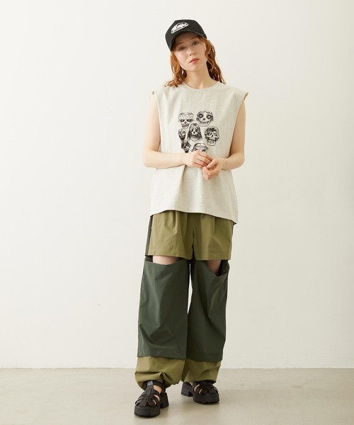 MILKFED.（ミルクフェド）の「PIGMENT DYED HEAVY METAL TANK TOP（タンクトップ・レディース・ブラック/オートミール/ネイビー・ONE SIZE）」の10枚目の写真