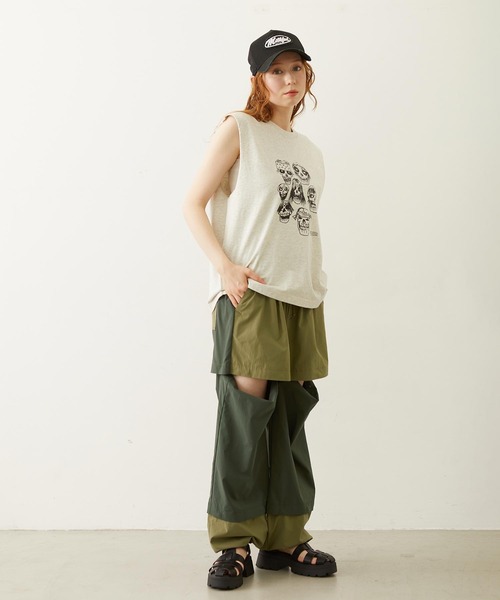 MILKFED.（ミルクフェド）の「PIGMENT DYED HEAVY METAL TANK TOP（タンクトップ・レディース・ブラック/オートミール/ネイビー・ONE SIZE）」の11枚目の写真