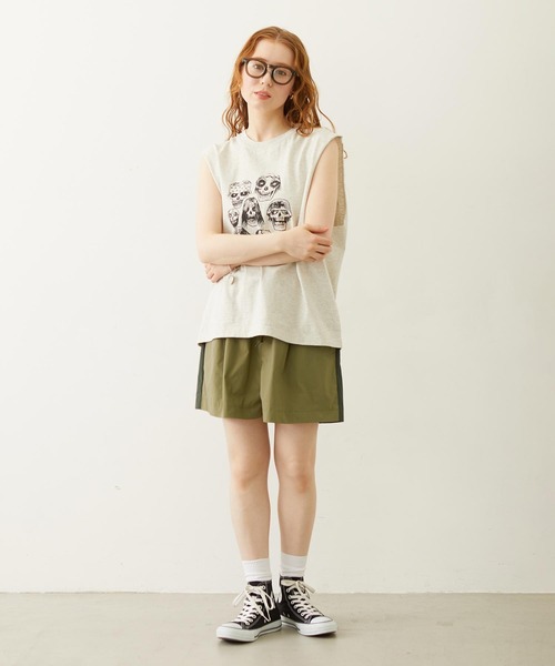 MILKFED.（ミルクフェド）の「PIGMENT DYED HEAVY METAL TANK TOP（タンクトップ・レディース・ブラック/オートミール/ネイビー・ONE SIZE）」の13枚目の写真