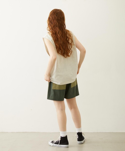 MILKFED.（ミルクフェド）の「PIGMENT DYED HEAVY METAL TANK TOP（タンクトップ・レディース・ブラック/オートミール/ネイビー・ONE SIZE）」の14枚目の写真