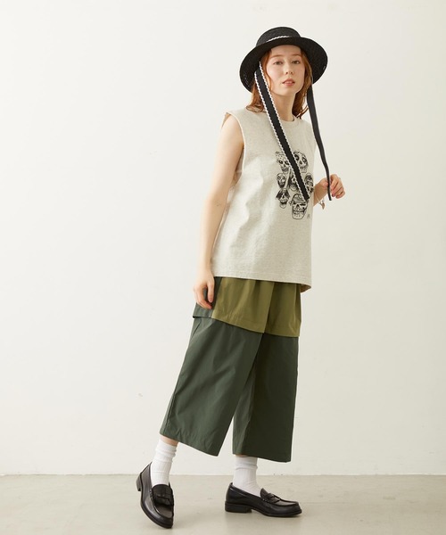 MILKFED.（ミルクフェド）の「PIGMENT DYED HEAVY METAL TANK TOP（タンクトップ・レディース・ブラック/オートミール/ネイビー・ONE SIZE）」の15枚目の写真