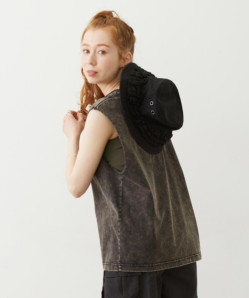 MILKFED.（ミルクフェド）の「PIGMENT DYED HEAVY METAL TANK TOP（タンクトップ・レディース・ブラック/オートミール/ネイビー・ONE SIZE）」の17枚目の写真