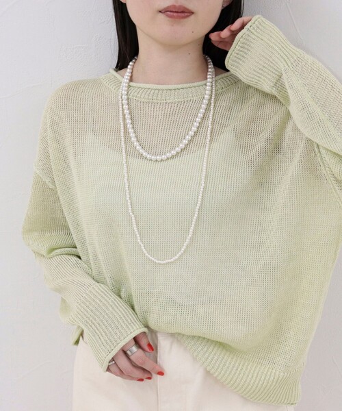 fredy emue（フレディエミュ）の「大小パール2連ネックレス（ネックレス・レディース・オフホワイト・FREE）」の2枚目の写真