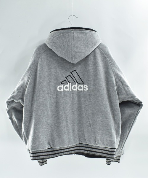 USED】Y2K adidas リバーシブル ナイロンジャケット（ナイロン
