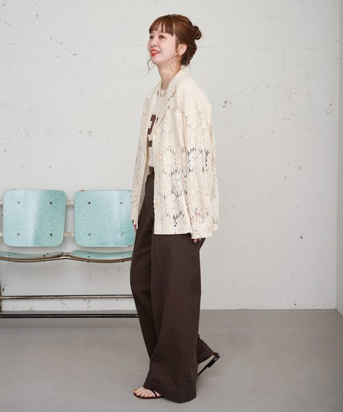 B.C STOCK(ベーセーストック)の「【ZOZO限定】手洗い可 / レースジャケット(シャツ/ブラウス・レディース・ブラック/アイボリー・FREE)」の16枚目の写真