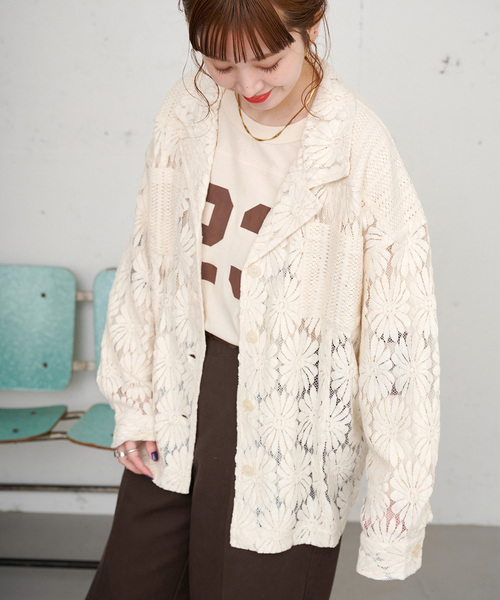 B.C STOCK(ベーセーストック)の「【ZOZO限定】手洗い可 / レースジャケット(シャツ/ブラウス・レディース・ブラック/アイボリー・FREE)」の19枚目の写真