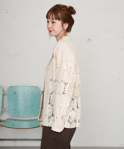 B.C STOCK(ベーセーストック)の「【ZOZO限定】手洗い可 / レースジャケット(シャツ/ブラウス・レディース・ブラック/アイボリー・FREE)」の20枚目の写真