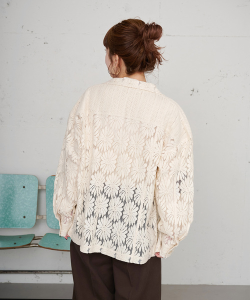 B.C STOCK(ベーセーストック)の「【ZOZO限定】手洗い可 / レースジャケット(シャツ/ブラウス・レディース・ブラック/アイボリー・FREE)」の21枚目の写真