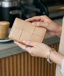 STYLE DELI（スタイルデリ）の「【DELI by】編み込みラムレザーカードホルダー（カードケース）」