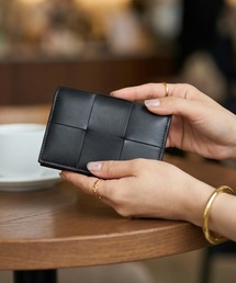 STYLE DELI（スタイルデリ）の「【DELI by】編み込みラムレザーカードホルダー（カードケース）」