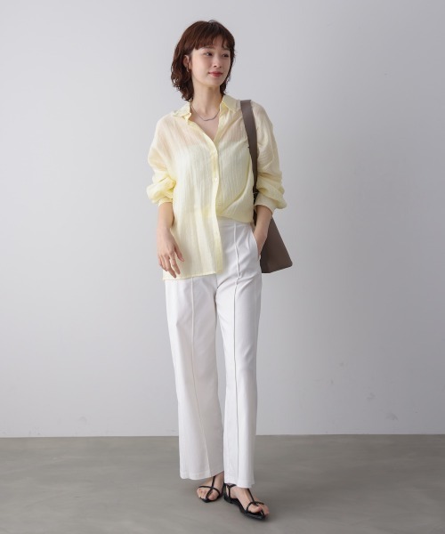 Bou Jeloud(ブージュルード)の「HAKIYASE WIDE パンツ 【ハキヤセワイドパンツ】(その他パンツ・レディース・ブラック/A/ホワイト/カーキ・36/40/38)」の6枚目の写真