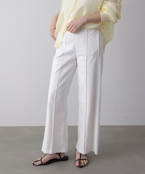 Bou Jeloud(ブージュルード)の「HAKIYASE WIDE パンツ 【ハキヤセワイドパンツ】(その他パンツ・レディース・ブラック/A/ホワイト/カーキ・36/40/38)」の7枚目の写真