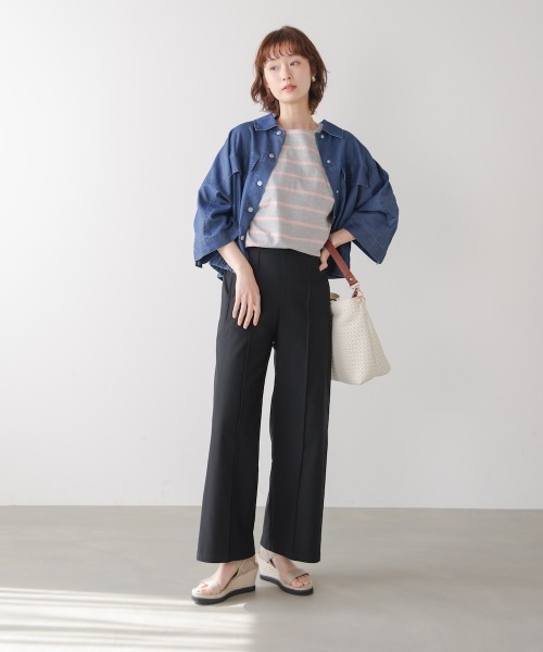 Bou Jeloud(ブージュルード)の「HAKIYASE WIDE パンツ 【ハキヤセワイドパンツ】(その他パンツ・レディース・ブラック/A/ホワイト/カーキ・36/40/38)」の18枚目の写真