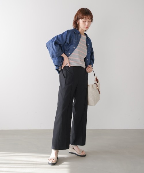 Bou Jeloud(ブージュルード)の「HAKIYASE WIDE パンツ 【ハキヤセワイドパンツ】(その他パンツ・レディース・ブラック/A/ホワイト/カーキ・36/40/38)」の20枚目の写真