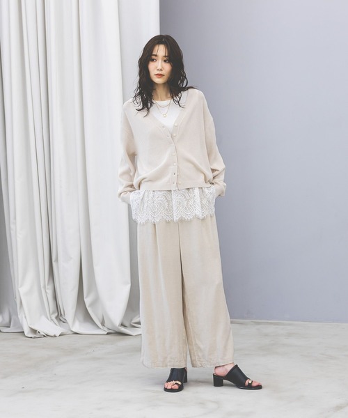 GLOBAL WORK（グローバルワーク）の「ヘビロッTEE裾切り替えタンク/636762（タンクトップ・レディース・ホワイト/ホワイト系その他2・MEDIUM/LARGE）」の3枚目の写真