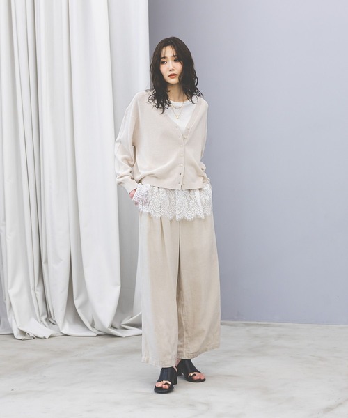 GLOBAL WORK（グローバルワーク）の「ヘビロッTEE裾切り替えタンク/636762（タンクトップ・レディース・ホワイト/ホワイト系その他2・MEDIUM/LARGE）」の4枚目の写真