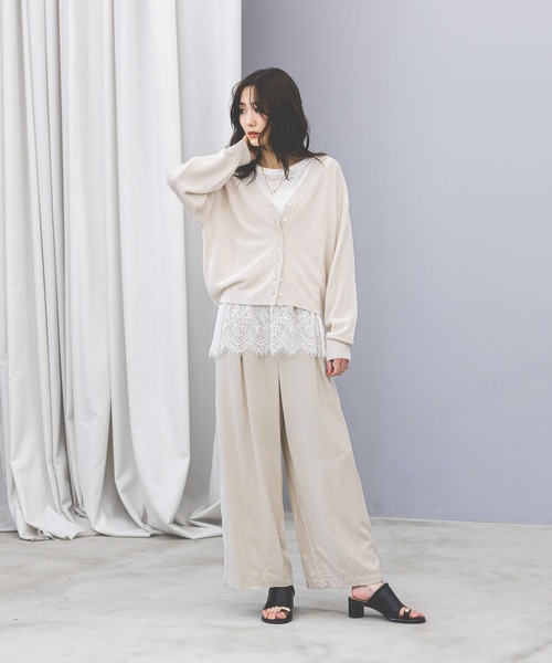 GLOBAL WORK（グローバルワーク）の「ヘビロッTEE裾切り替えタンク/636762（タンクトップ・レディース・ホワイト/ホワイト系その他2・MEDIUM/LARGE）」の5枚目の写真