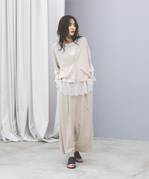 GLOBAL WORK（グローバルワーク）の「ヘビロッTEE裾切り替えタンク/636762（タンクトップ・レディース・ホワイト/ホワイト系その他2・MEDIUM/LARGE）」の6枚目の写真