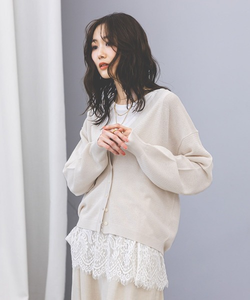 GLOBAL WORK（グローバルワーク）の「ヘビロッTEE裾切り替えタンク/636762（タンクトップ・レディース・ホワイト/ホワイト系その他2・MEDIUM/LARGE）」の8枚目の写真