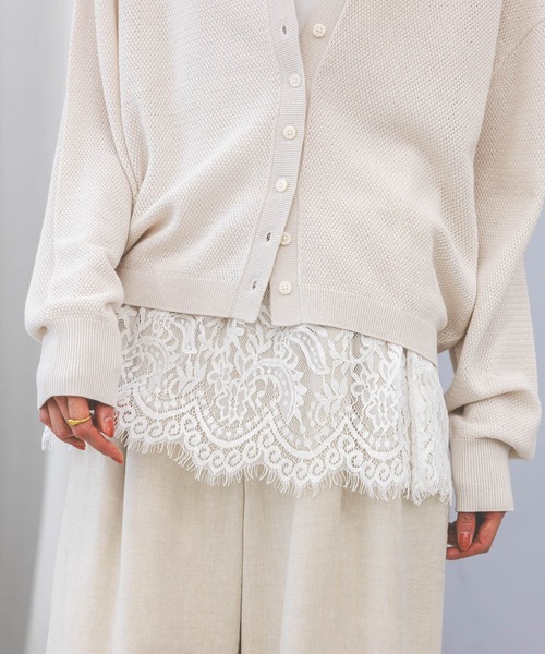 GLOBAL WORK（グローバルワーク）の「ヘビロッTEE裾切り替えタンク/636762（タンクトップ・レディース・ホワイト/ホワイト系その他2・MEDIUM/LARGE）」の9枚目の写真