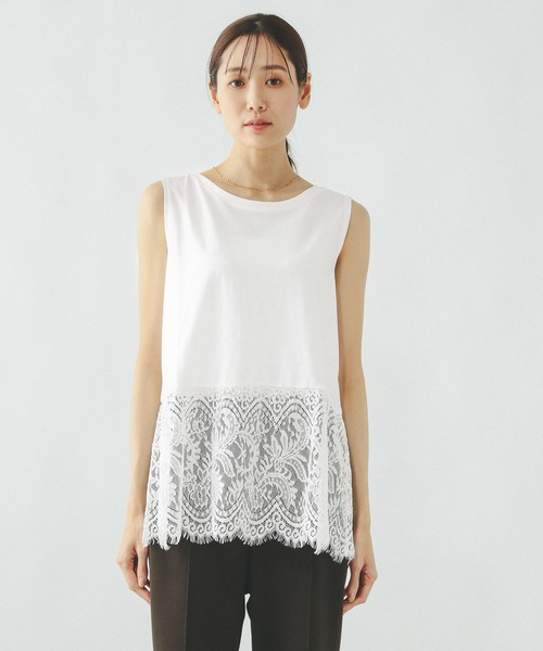 GLOBAL WORK（グローバルワーク）の「ヘビロッTEE裾切り替えタンク/636762（タンクトップ・レディース・ホワイト/ホワイト系その他2・MEDIUM/LARGE）」の19枚目の写真