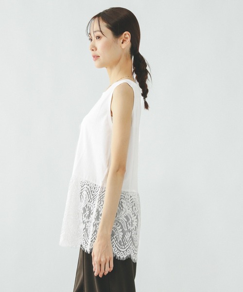 GLOBAL WORK（グローバルワーク）の「ヘビロッTEE裾切り替えタンク/636762（タンクトップ・レディース・ホワイト/ホワイト系その他2・MEDIUM/LARGE）」の20枚目の写真