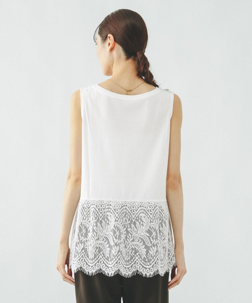 GLOBAL WORK（グローバルワーク）の「ヘビロッTEE裾切り替えタンク/636762（タンクトップ・レディース・ホワイト/ホワイト系その他2・MEDIUM/LARGE）」の21枚目の写真