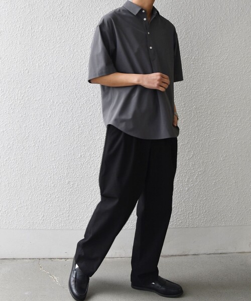 SHIPS any（シップス エニィ）の「SHIPS any:〈撥水/軽量/ストレッチ〉SOLOTEX(R) シアサッカー セミワイド イージーパンツ(セットアップ対応)26SS◆（その他パンツ・メンズ・キャメル/ブラック/ダークブルー/チャコールグレー/ネイビー・LARGE/MEDIUM/SMALL）」の12枚目の写真