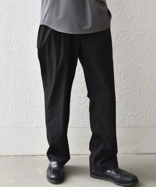 SHIPS any（シップス エニィ）の「SHIPS any:〈撥水/軽量/ストレッチ〉SOLOTEX(R) シアサッカー セミワイド イージーパンツ(セットアップ対応)26SS◆（その他パンツ・メンズ・キャメル/ブラック/ダークブルー/チャコールグレー/ネイビー・LARGE/MEDIUM/SMALL）」の13枚目の写真
