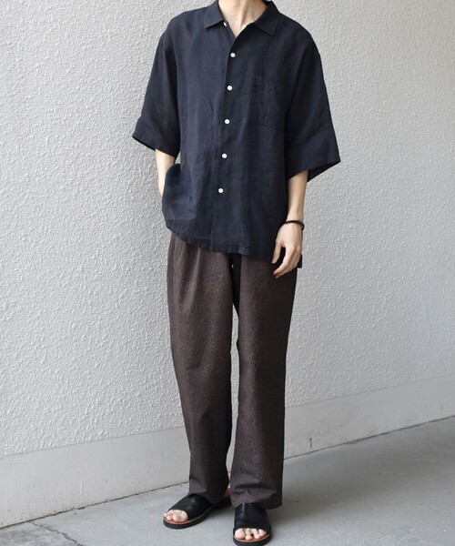 SHIPS any（シップス エニィ）の「SHIPS any:〈撥水/軽量/ストレッチ〉SOLOTEX(R) シアサッカー セミワイド イージーパンツ(セットアップ対応)26SS◆（その他パンツ・メンズ・キャメル/ブラック/ダークブルー/チャコールグレー/ネイビー・LARGE/MEDIUM/SMALL）」の16枚目の写真