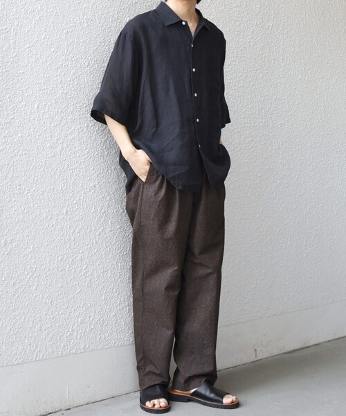 SHIPS any（シップス エニィ）の「SHIPS any:〈撥水/軽量/ストレッチ〉SOLOTEX(R) シアサッカー セミワイド イージーパンツ(セットアップ対応)26SS◆（その他パンツ・メンズ・キャメル/ブラック/ダークブルー/チャコールグレー/ネイビー・LARGE/MEDIUM/SMALL）」の17枚目の写真