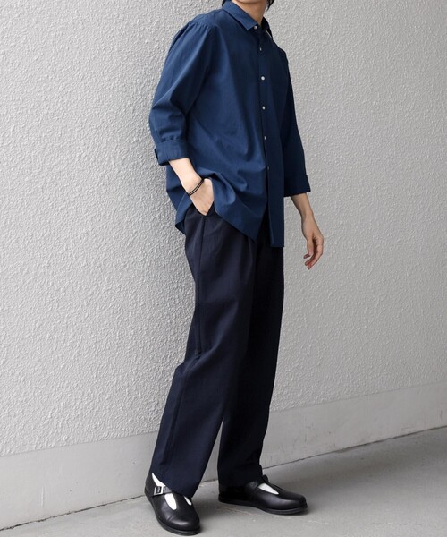 SHIPS any（シップス エニィ）の「SHIPS any:〈撥水/軽量/ストレッチ〉SOLOTEX(R) シアサッカー セミワイド イージーパンツ(セットアップ対応)26SS◆（その他パンツ・メンズ・キャメル/ブラック/ダークブルー/チャコールグレー/ネイビー・LARGE/MEDIUM/SMALL）」の22枚目の写真