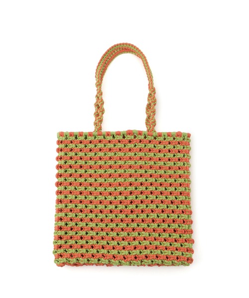The Bagmati（ザバグマティ）の「【The Bagmati/バグマティ】コード編みバッグ（トートバッグ・レディース・オレンジ系/ピンク系/ブラウン系/ブルー系/ブラック系・FREE）」の20枚目の写真