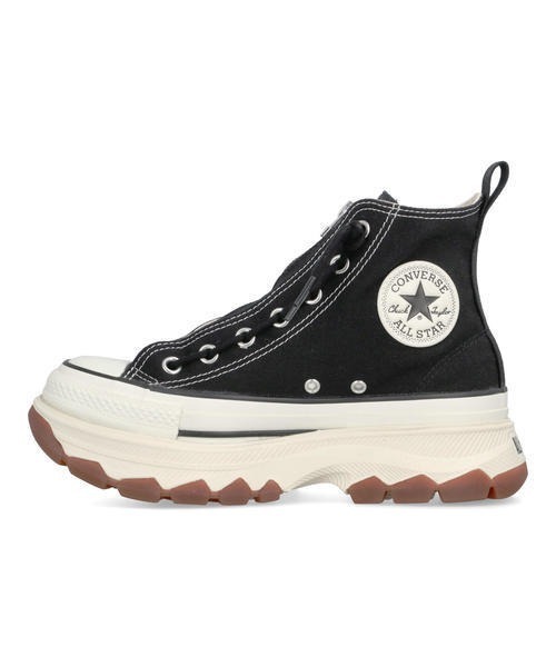 CONVERSE(コンバース)の「converse コンバース ALL STAR TREKWAVE CENTERZIP HI レディーススニーカー 厚底(オールスタートレックウエーブセンタージップHI)(スニーカー・レディース・ブラック×ブラック/ブラック・22.5cm/23.0cm/23.5cm/24.0cm/24.5cm/25.0cm)」の5枚目の写真