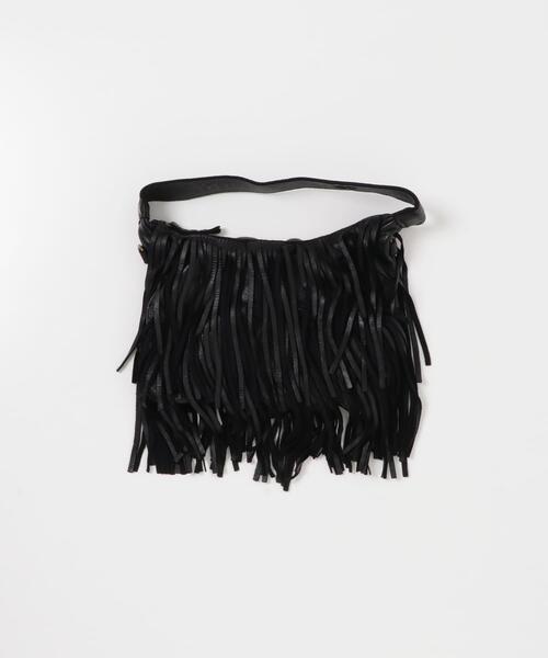 URBAN RESEARCH（アーバンリサーチ）の「レザーフリンジハンドバッグ（ハンドバッグ・レディース・ブラック・-）」の2枚目の写真