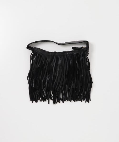 URBAN RESEARCH（アーバンリサーチ）の「レザーフリンジハンドバッグ（ハンドバッグ・レディース・ブラック・-）」の3枚目の写真