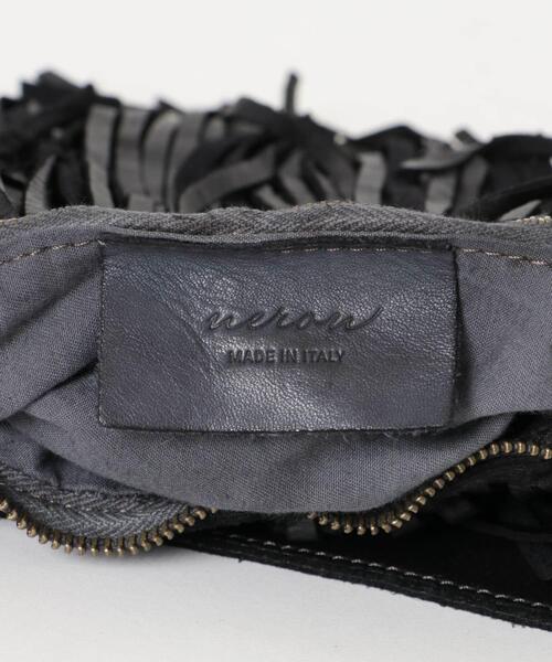 URBAN RESEARCH（アーバンリサーチ）の「レザーフリンジハンドバッグ（ハンドバッグ・レディース・ブラック・-）」の8枚目の写真