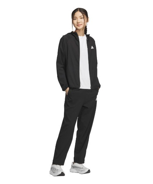 adidas（アディダス）の「アディダス adidas アディダスアダプテーション ドットエア クロス レギュラーフィット フードジャケット（ナイロンジャケット・レディース・オレンジ/ホワイト/ブラック・M/L/XL/S）」の6枚目の写真