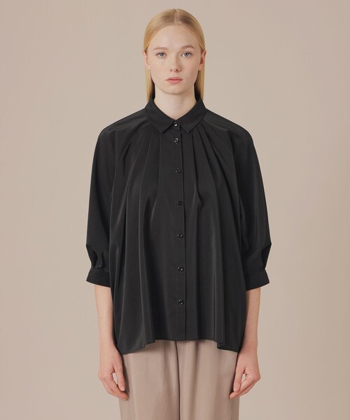 MACKINTOSH LONDON(マッキントッシュ ロンドン)の「コンジュゲートストレッチブラウス(シャツ/ブラウス・レディース・ブラック/オフホワイト・38)」の6枚目の写真