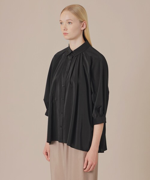 MACKINTOSH LONDON(マッキントッシュ ロンドン)の「コンジュゲートストレッチブラウス(シャツ/ブラウス・レディース・ブラック/オフホワイト・38)」の7枚目の写真