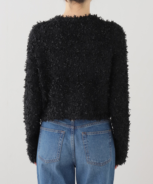 La TOTALITE（ラトータリテ）の「【洗える】ツイードニットカーディガン（ニット/セーター・レディース・ブラック/オートミール/ブルー・FREE）」の13枚目の写真