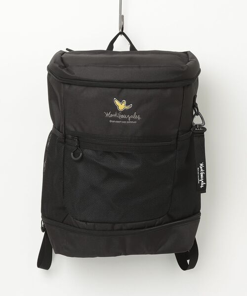 Mark Gonzales(マーク・ゴンザレス)の「【Mark Gonzales/マーク ゴンザレス】アートワークデザインコレクション ボックスサック バックパック(バックパック/リュック・メンズ・ブラック系2/ブラック系1・FREE)」の1枚目の写真