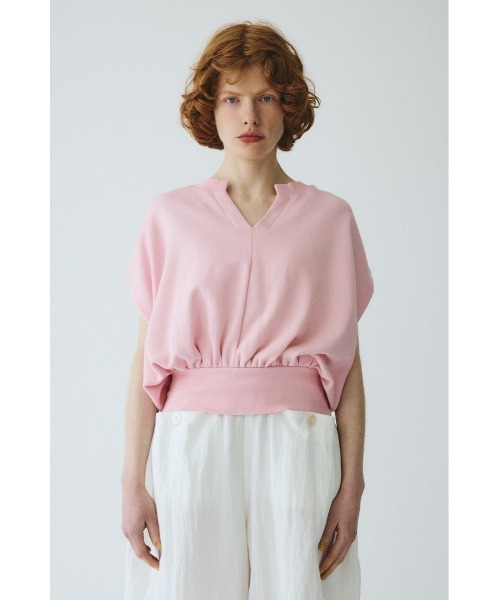 V neck box cut vest Vネックボックスカットベスト（ベスト）｜HeRIN