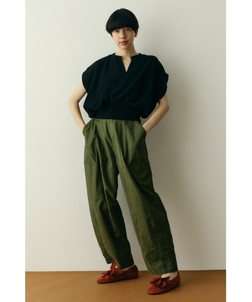 V neck box cut vest Vネックボックスカットベスト（ベスト）｜HeRIN